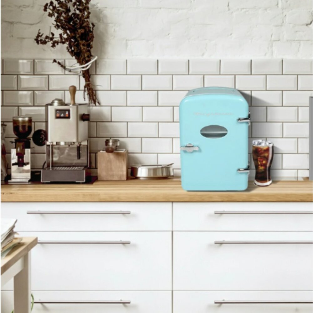 Frigidaire Retro 9-Can Mini Fridge, Blue, Portable Thermoelectric - Picture 7 of 8
